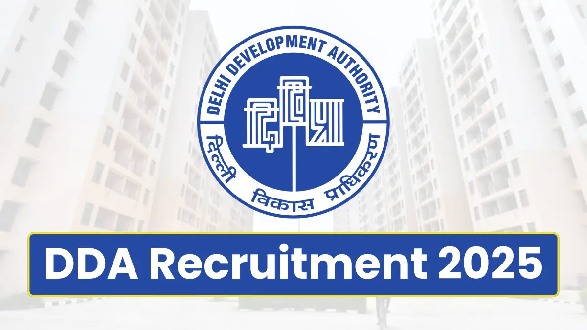 DDA Recruitment 2025