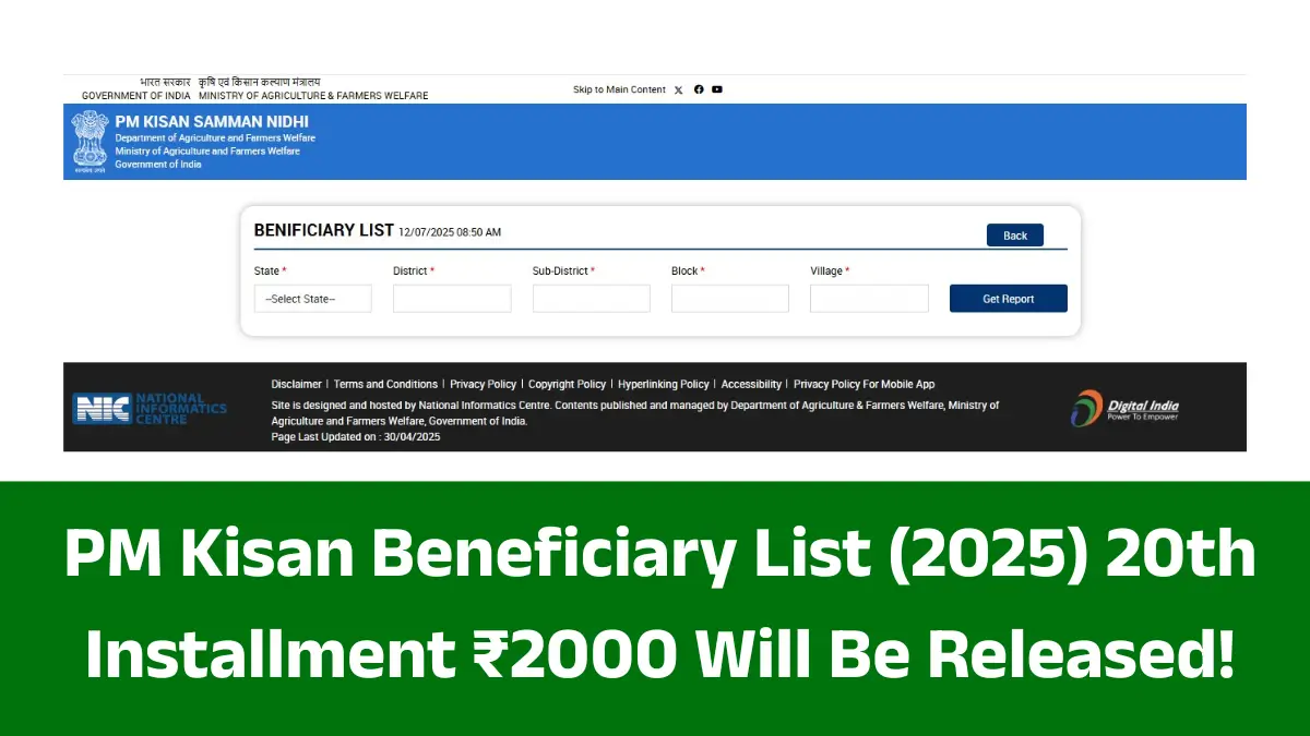 PM Kisan Beneficiary List 2025
